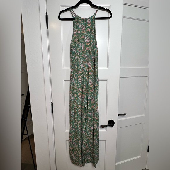 RVCA Petal Green Floral Jumpsuit (Small) - Picture 8 of 9